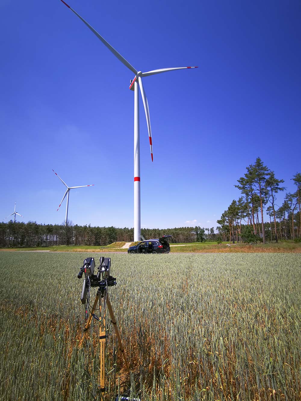 Bodenmessung-Rotorblatt